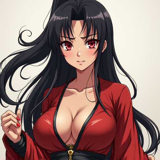 Ethereal character with flowing elements